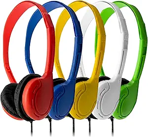 Soundnetic Variety Disposable Stereo Bulk School Headsets USB-C 10 Pack